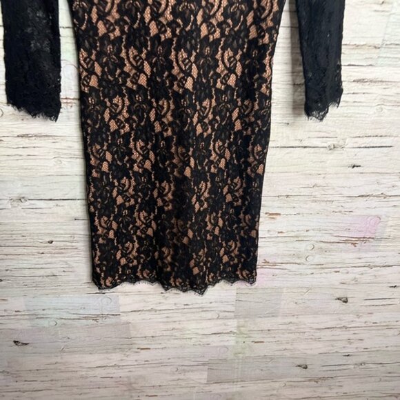 Aritzia Babaton Rafael Lace Sheath Mini Dress black size 2 - Picture 2 of 11